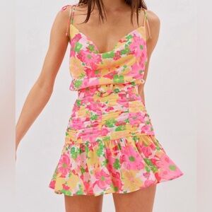 For Love and Lemons Miranda Mini floral dress